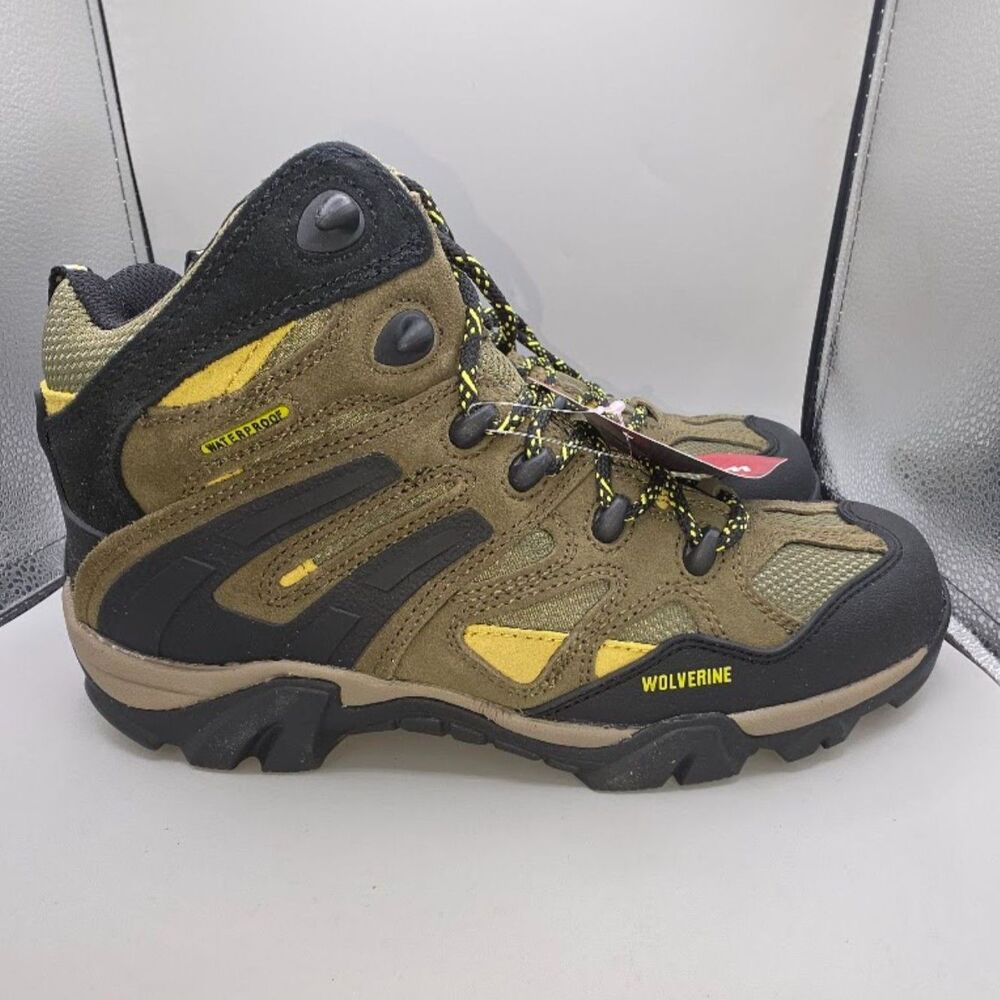 Wolverine Men's Wilderness Waterproof Hiking Boots Olive Size 10